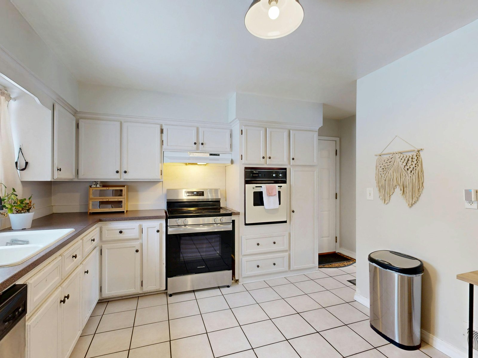 Sweeping a hardwood floor